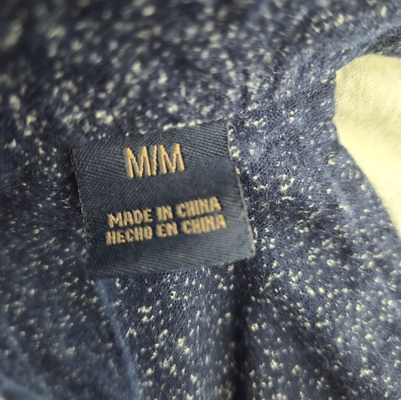 Freedom Foundry Men’s Navy Speckled Cotton Shirt Jacket M Lined Heavy Flannel - Picture 10 of 11